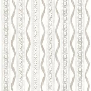A-Street Prints Rhys Stone IKAT Stripe Paper Non-Pasted Paper Wallpaper AST4348 - The Home Depot | The Home Depot