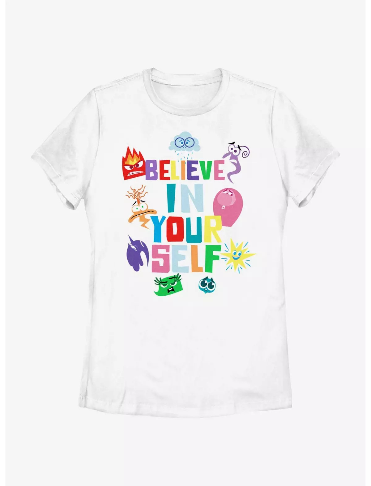 Disney Pixar Inside Out 2 Believe In Your Self Womens T-Shirt | BoxLunch