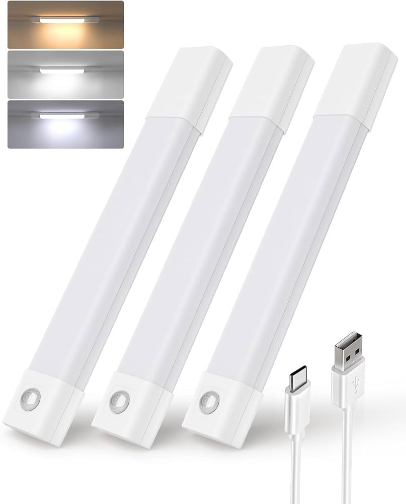 EZVALO Closet Lights, Wireless Under Cabinet Lighting, 30 LED Rechargeable Motion Sensor Light, D... | Amazon (US)