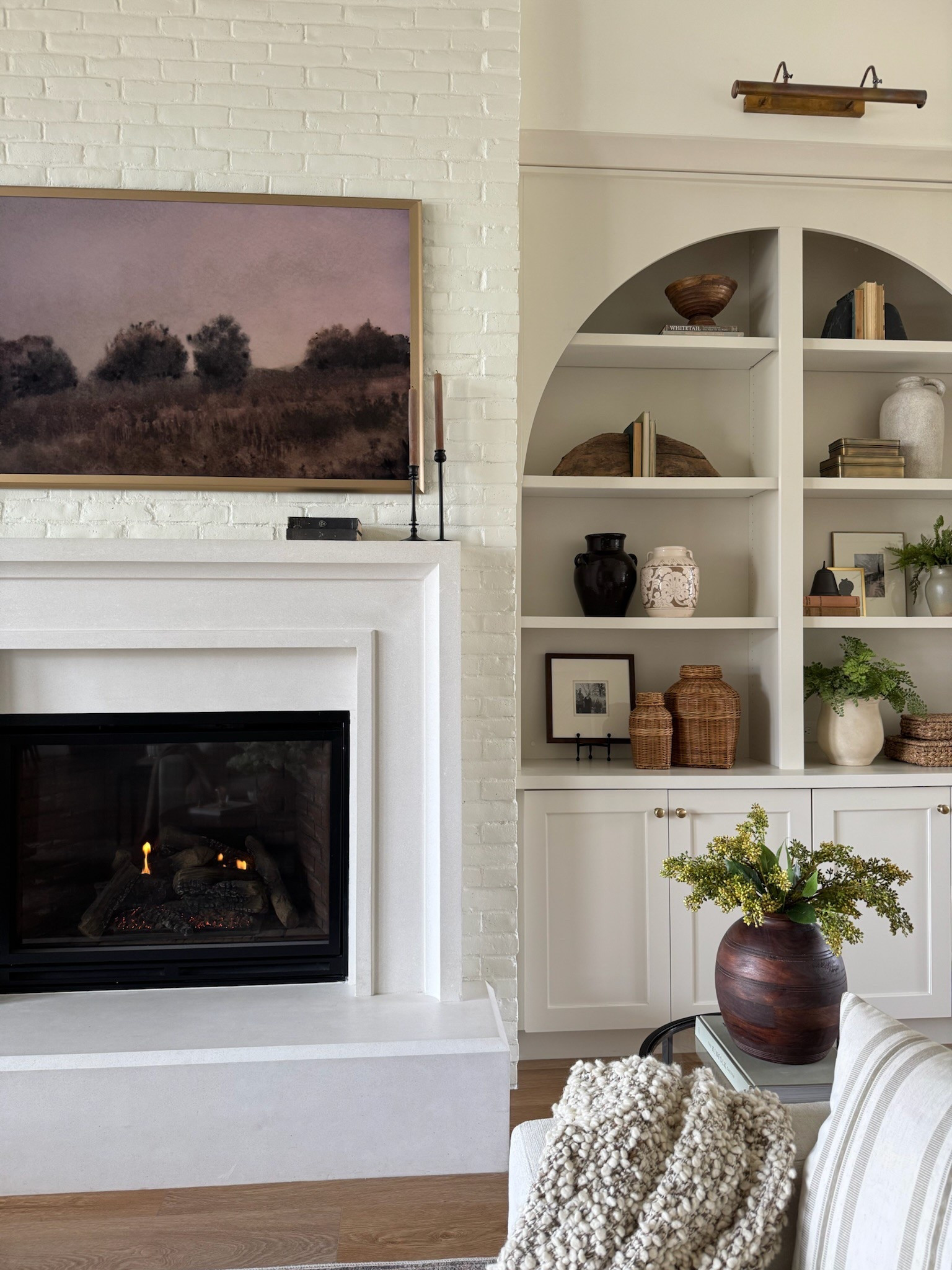 A peek at my shelf styling for spring! A mix of high-end and affordable finds for a space that feels welcoming, warm and cozy! 

#LTKStyleTip #LTKHome