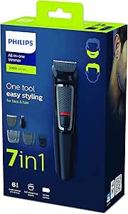 Philips 7-in-1 All-In-One Trimmer, Series 3000 Grooming Kit for Beard & Hair with 7 Attachments, ... | Amazon (UK)