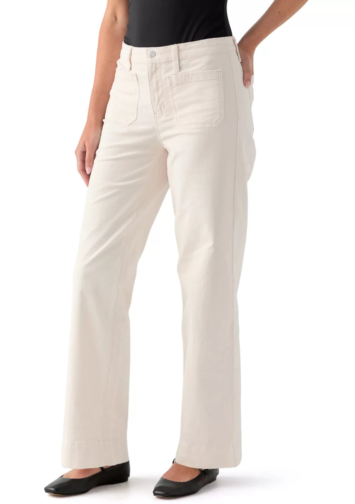 Women's High Rise Pocket Wide Leg Boyfriend Jeans | Belk