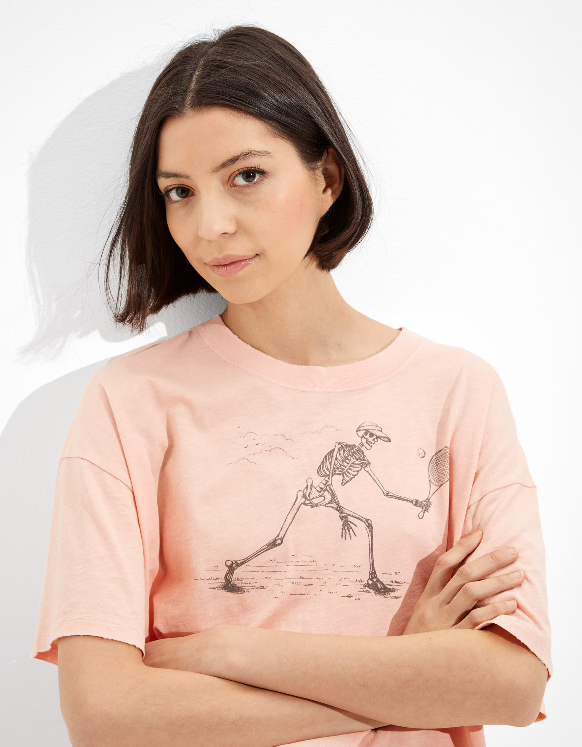 AE Oversized Skeleton Graphic Tee | American Eagle Outfitters (US & CA)