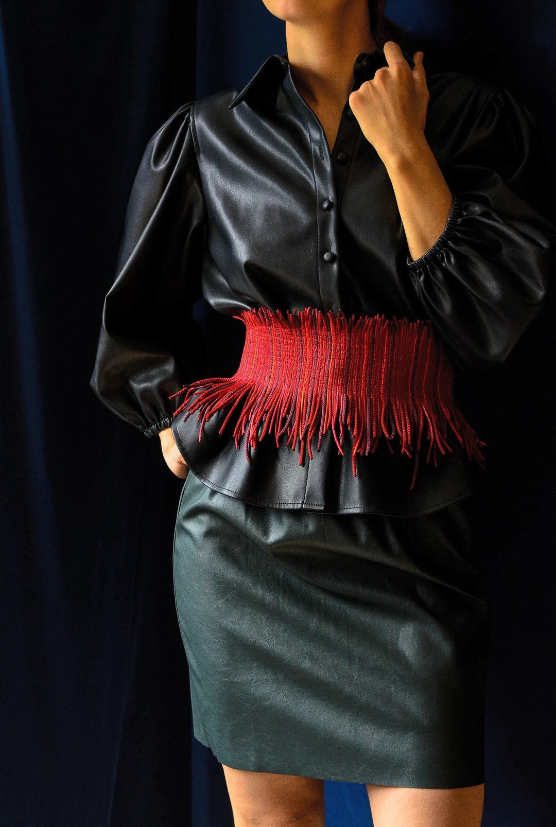 Satin fringe corset belt, Underbust corset, Red waist cincer, Custom made plus size corset belt, ... | Etsy (Global)