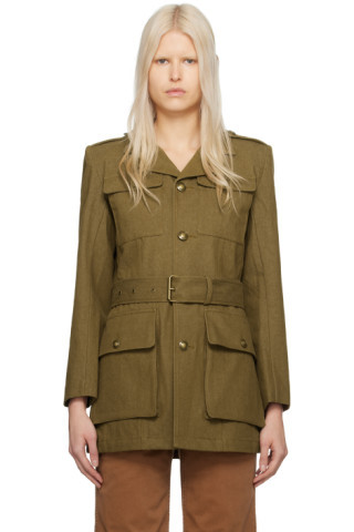Khaki Safari Jacket | SSENSE