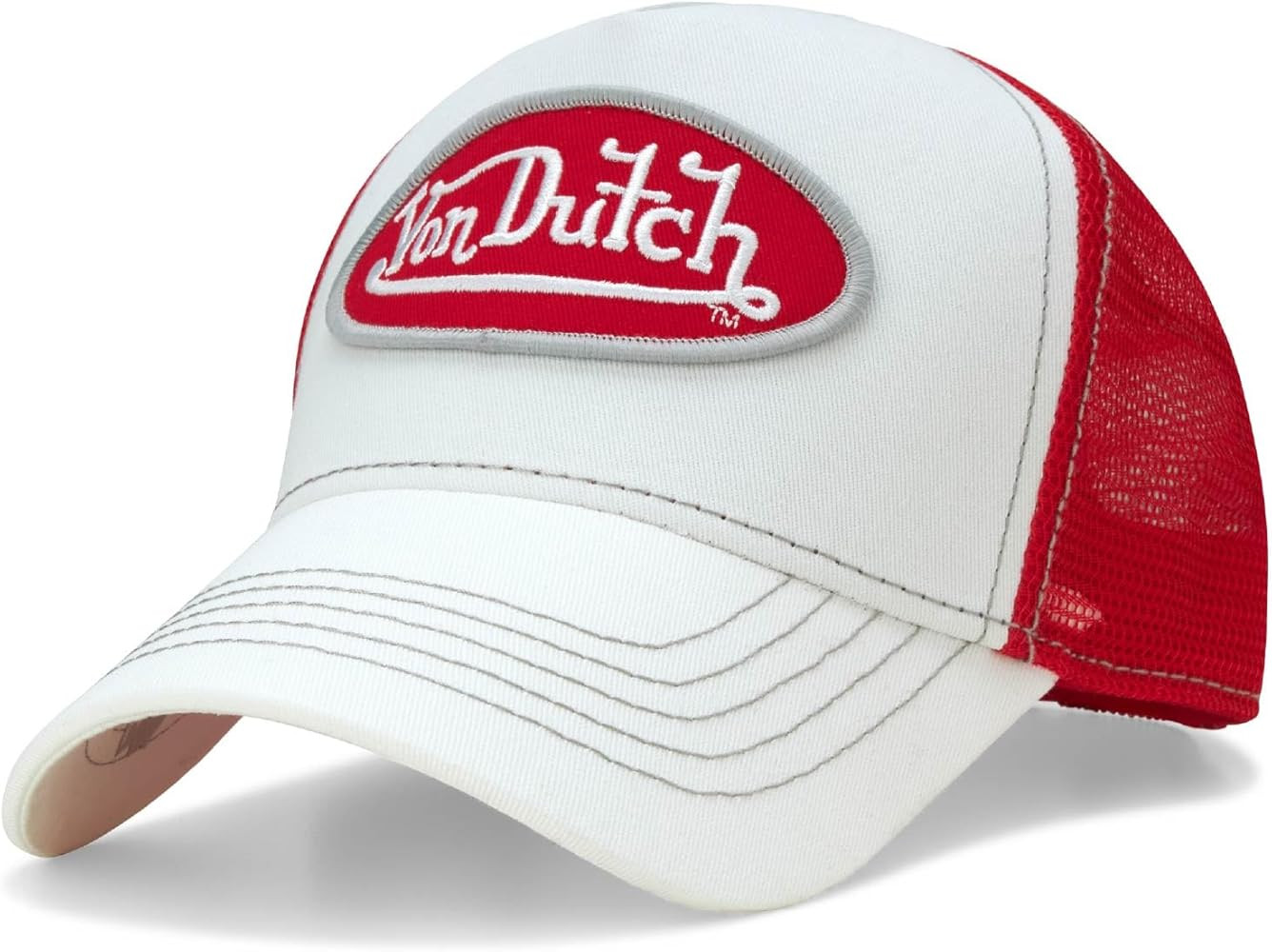 Von Dutch Unisex Trucker Hat - Curved Bill Mesh Back Retro Classic Adjustable Snapback Baseball C... | Amazon (US)