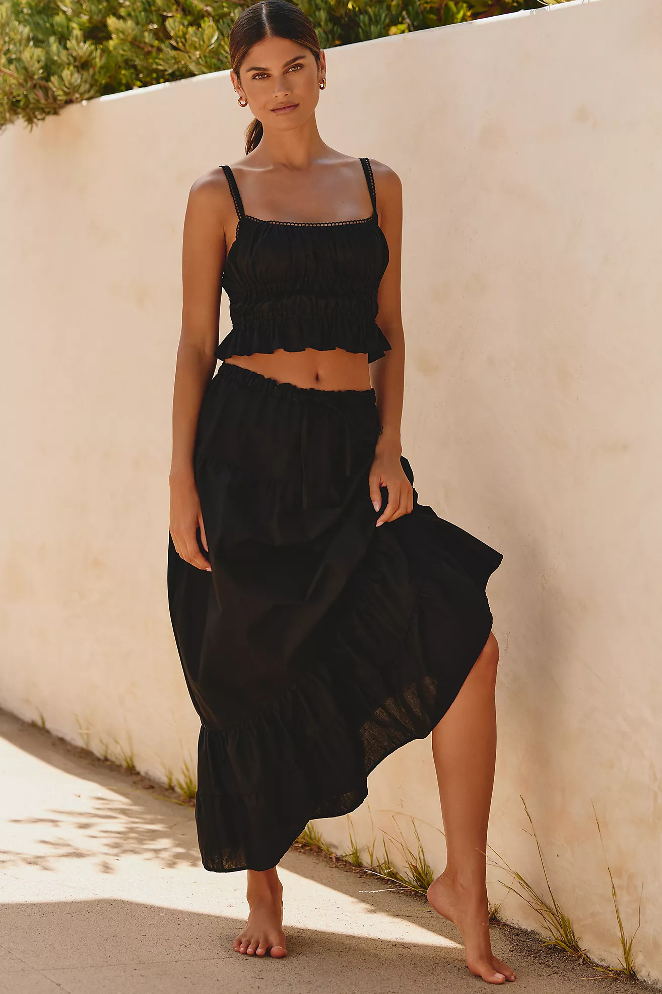 Peixoto Riley Tiered Maxi Skirt | Anthropologie (US)