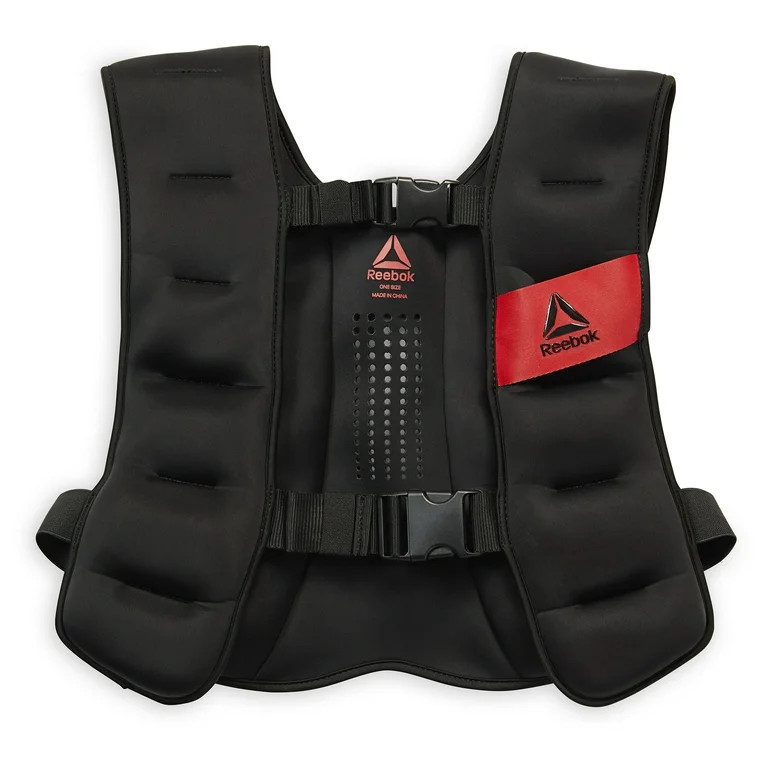 Reebok Delta Weight Vest 12lb, 20lb, 40lb, Black, Adjustable, Unisex Sizing | Walmart (US)