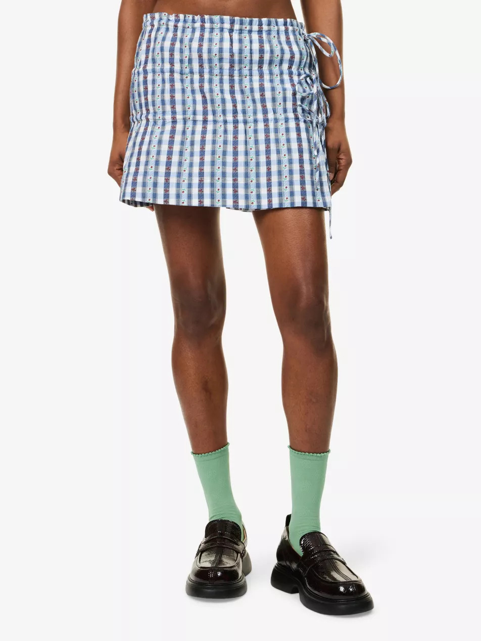 Este Gingham Cotton-Poplin Mini Skirt | Selfridges
