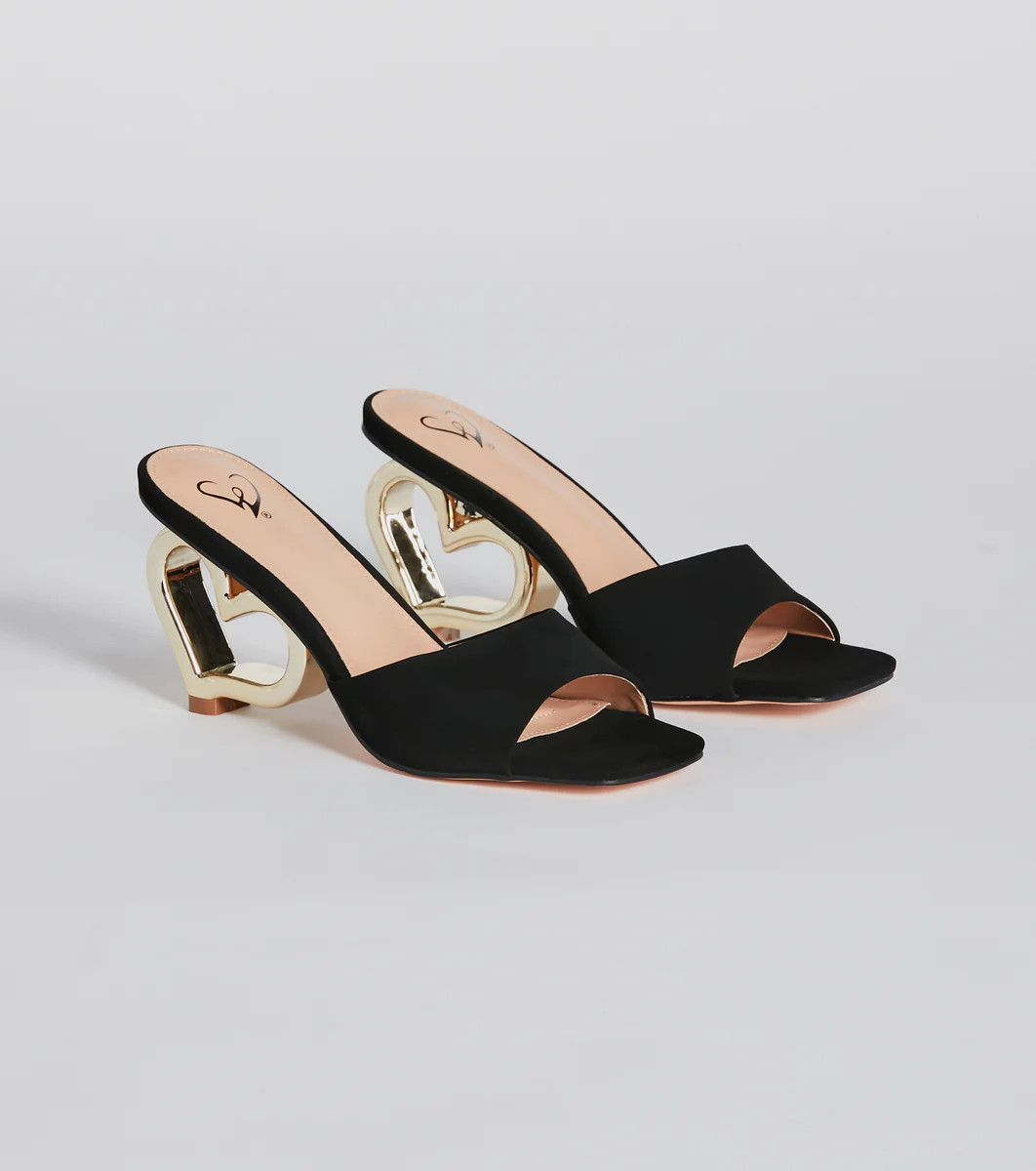 Desires Of The Heart Heel Nubuck Mules | Windsor Stores