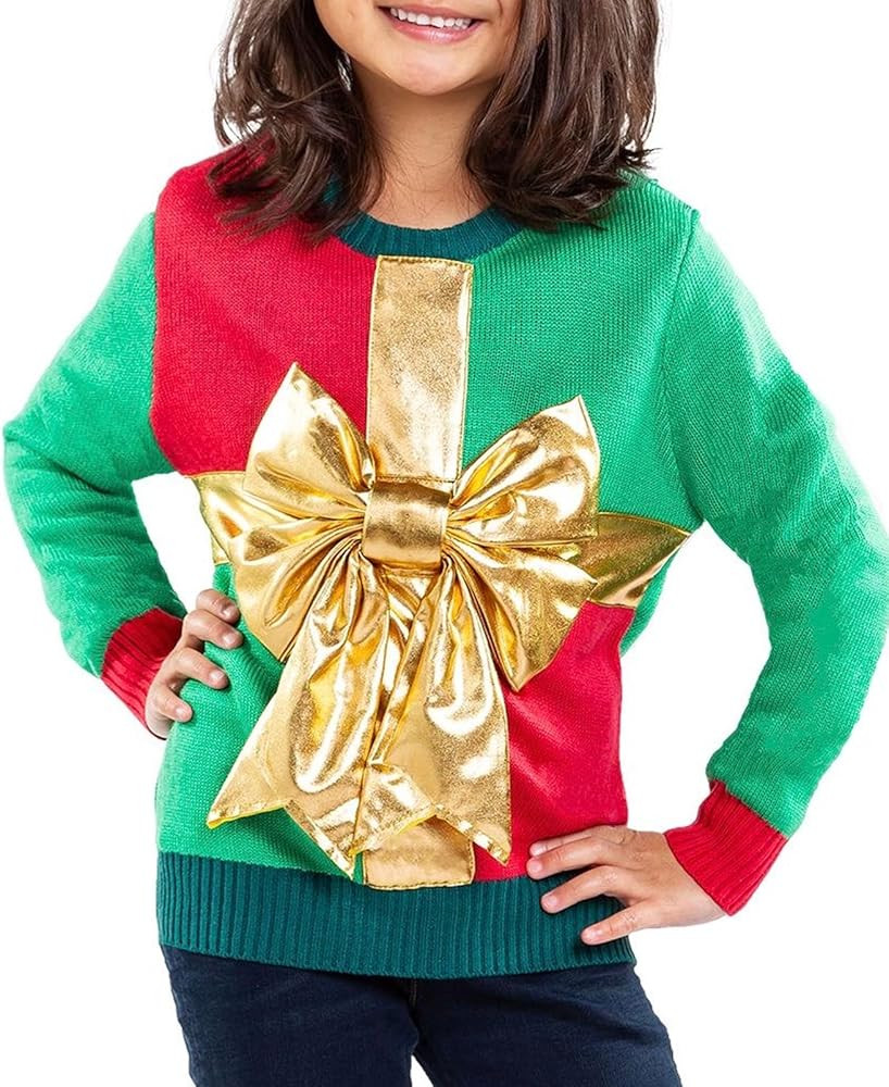 Tipsy Elves Christmas Sweaters for Kids - Children's Cute and Tacky Ugly Pullovers for Boys and G... | Amazon (US)