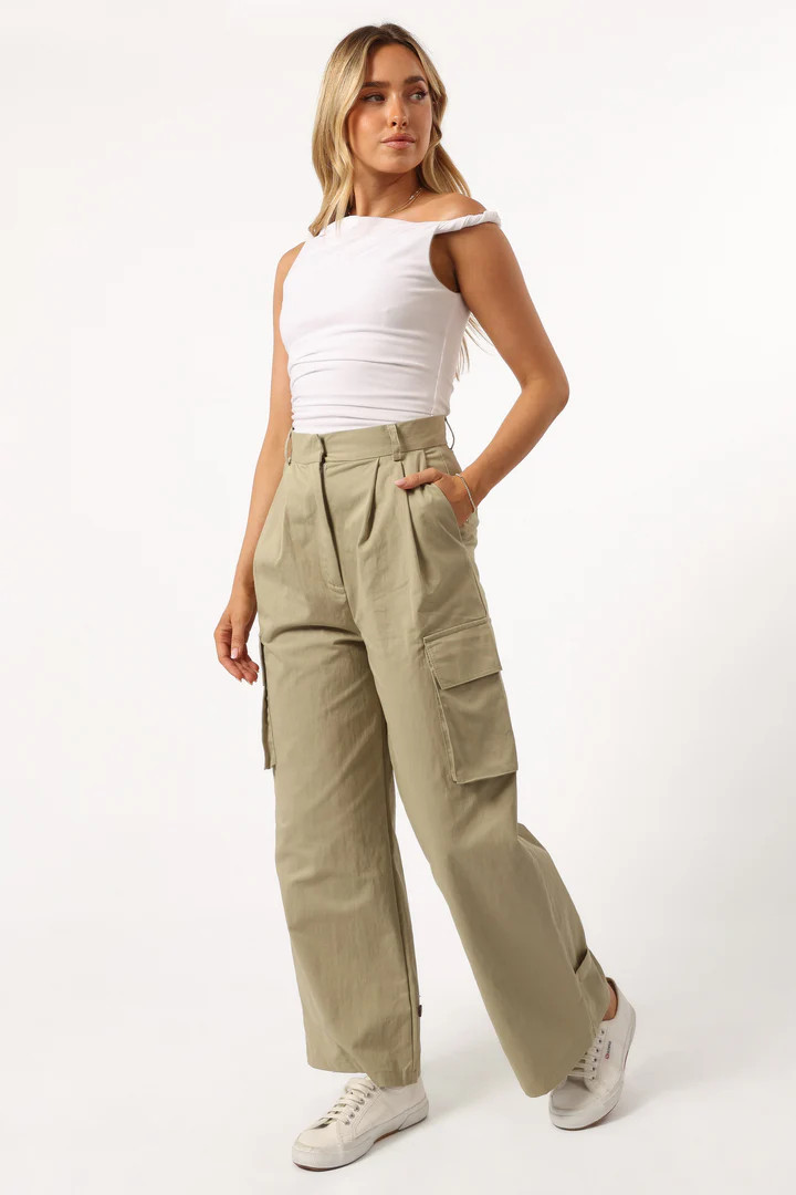 Aimee Cargo Pant - Khaki | Petal & Pup (AU)