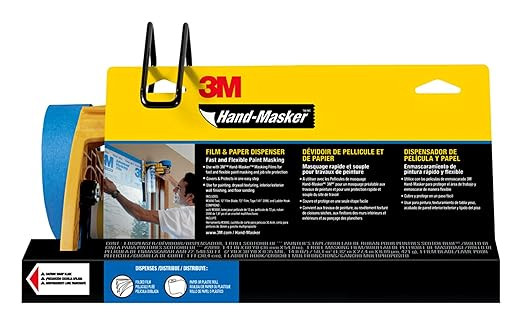 3M Hand-Masker M3000 Tool Painter's Tape and Masking Film Dispenser Kit, 3M Hand Masker Protects ... | Amazon (US)