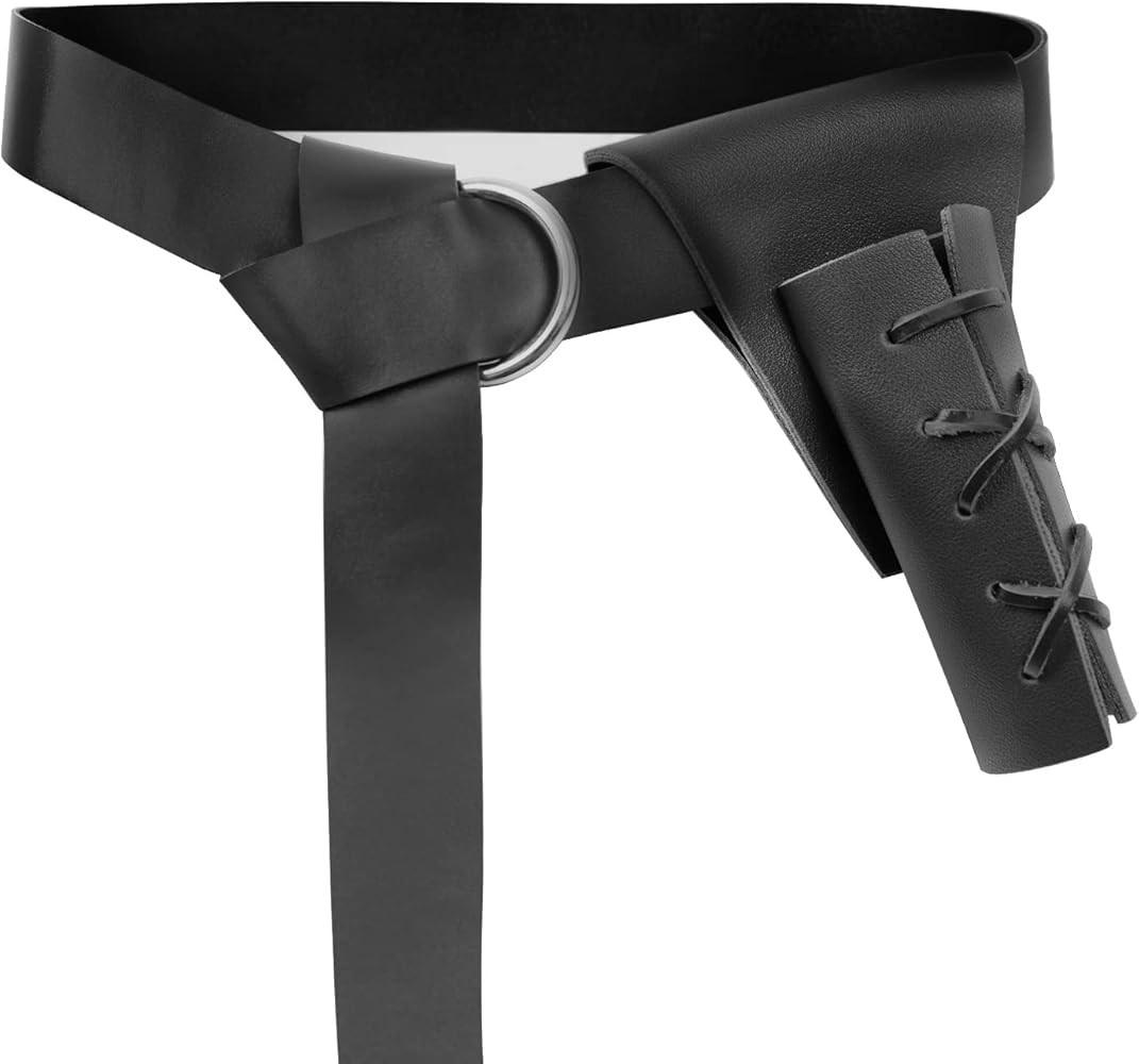 Medieval Knight Leather Belt with Pirate Sword Holster Dagger Frog Renaissance Belt Set for Knigh... | Amazon (US)