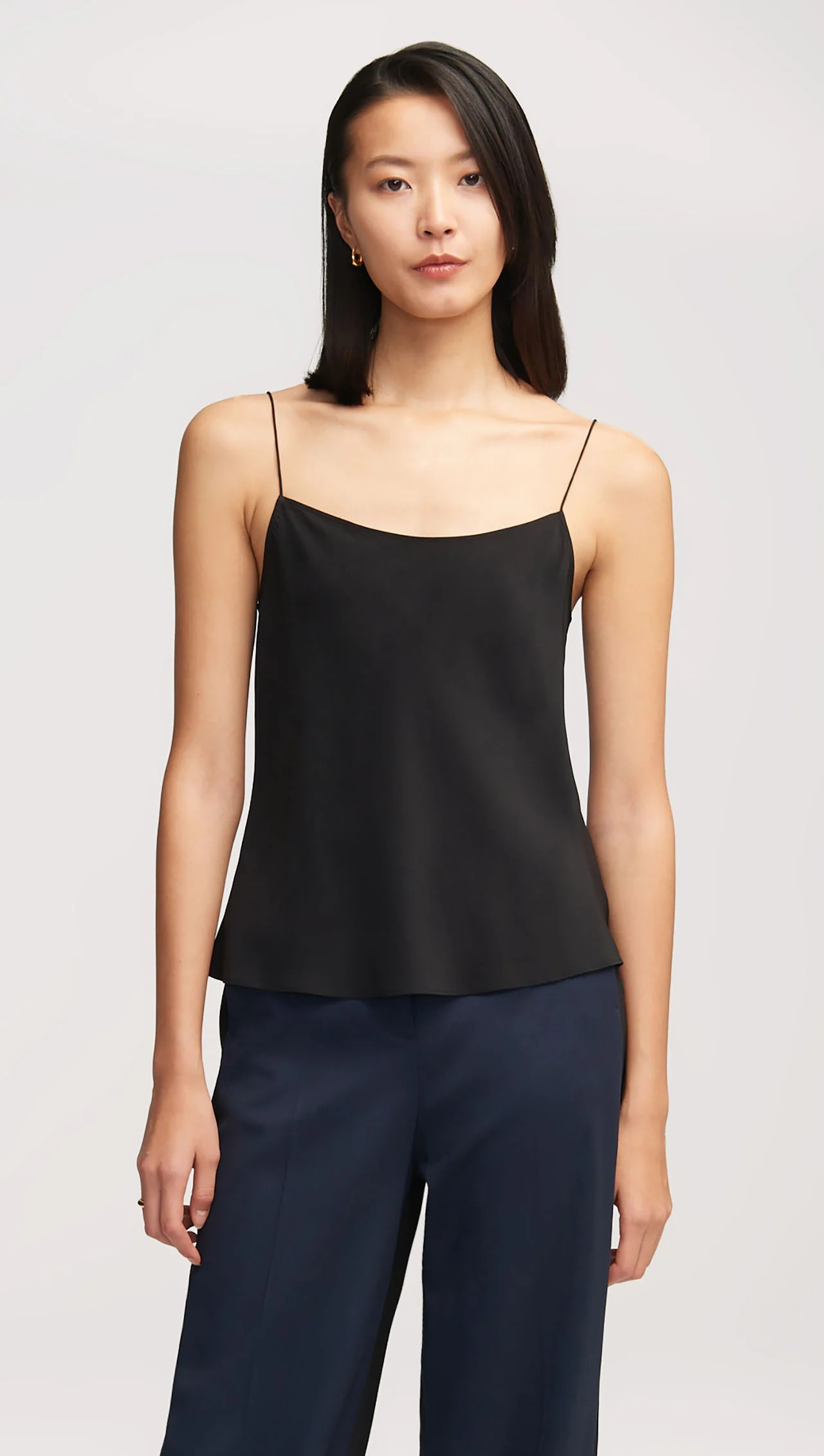 Camisole in Matte-side Silk Charmeuse | Women's Tops | Argent | Argent