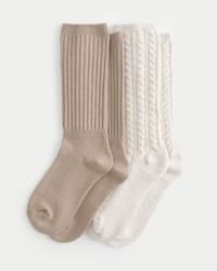 Cable-Knit Socks 2-Pack | Hollister (US)