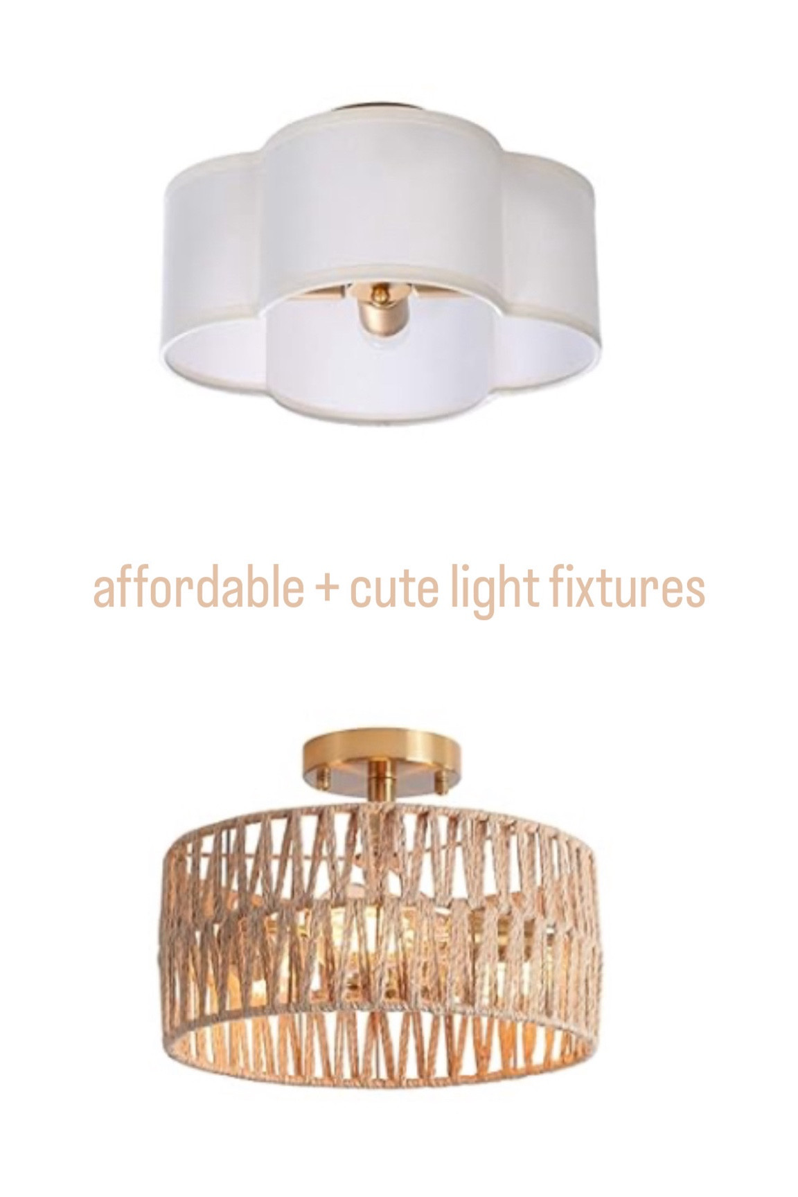 Semi flush mount light fixtures

#LTKFamily #LTKHome #LTKFindsUnder100