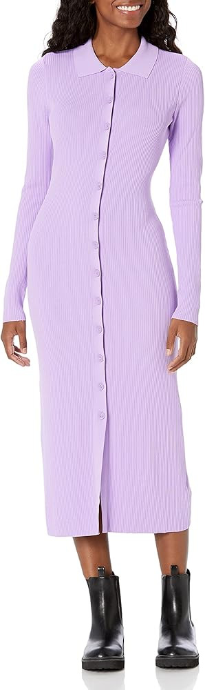 The Drop Women's Jaxon Rib Button Down Sweater Dress | Amazon (US)