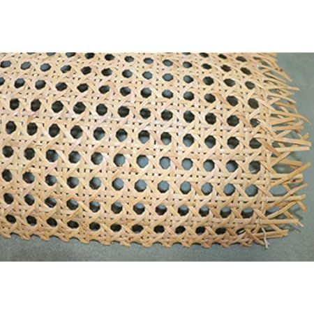 Aoibrloy 17" Natural Rattan Cane Webbing for Caning Projects, Pre - Woven Open Rattan Mesh, Cane Mes | Amazon (US)