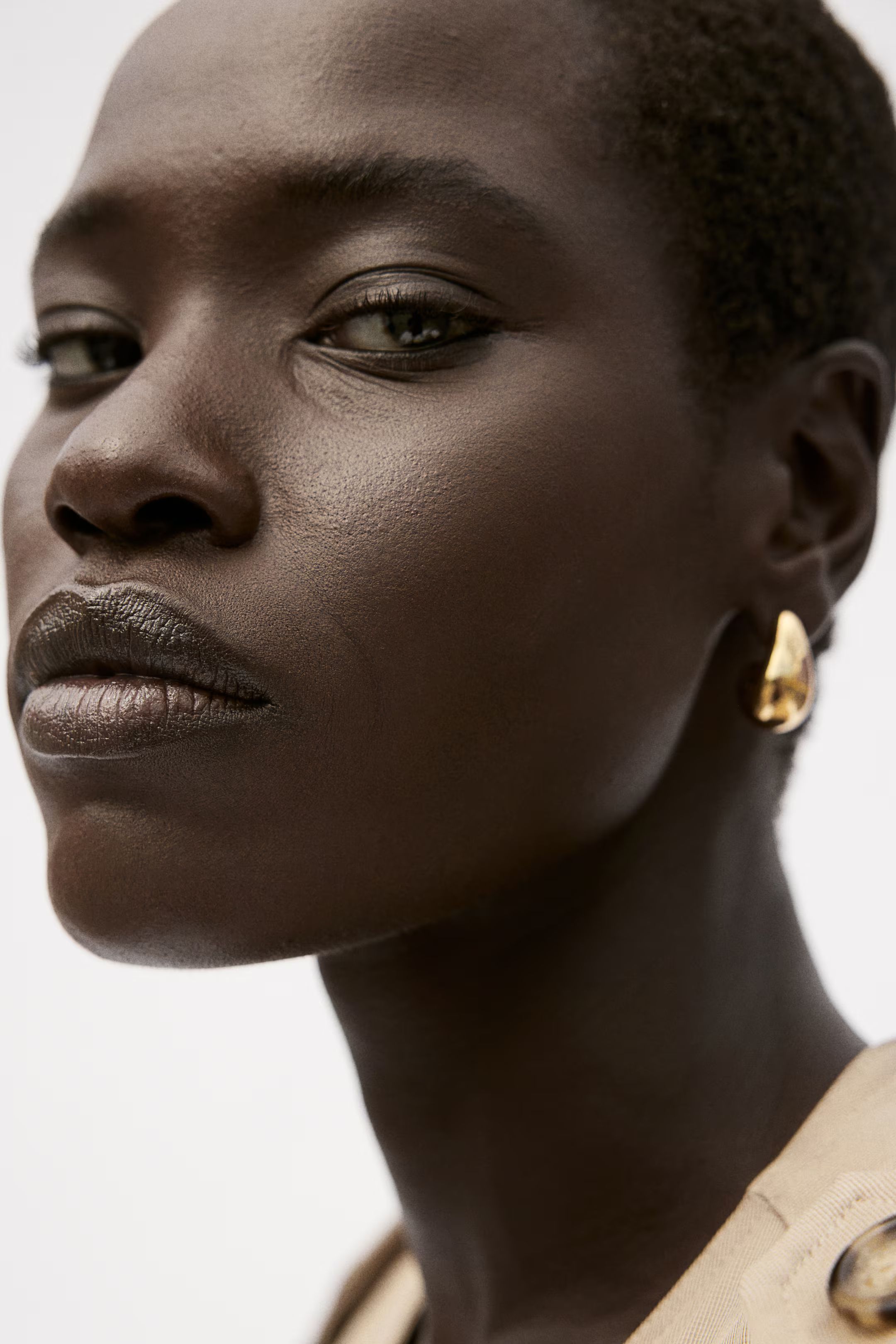 Gold-plated dome earrings - Gold-coloured - Ladies | H&M GB | H&M (UK, MY, IN, SG, PH, TW, HK)