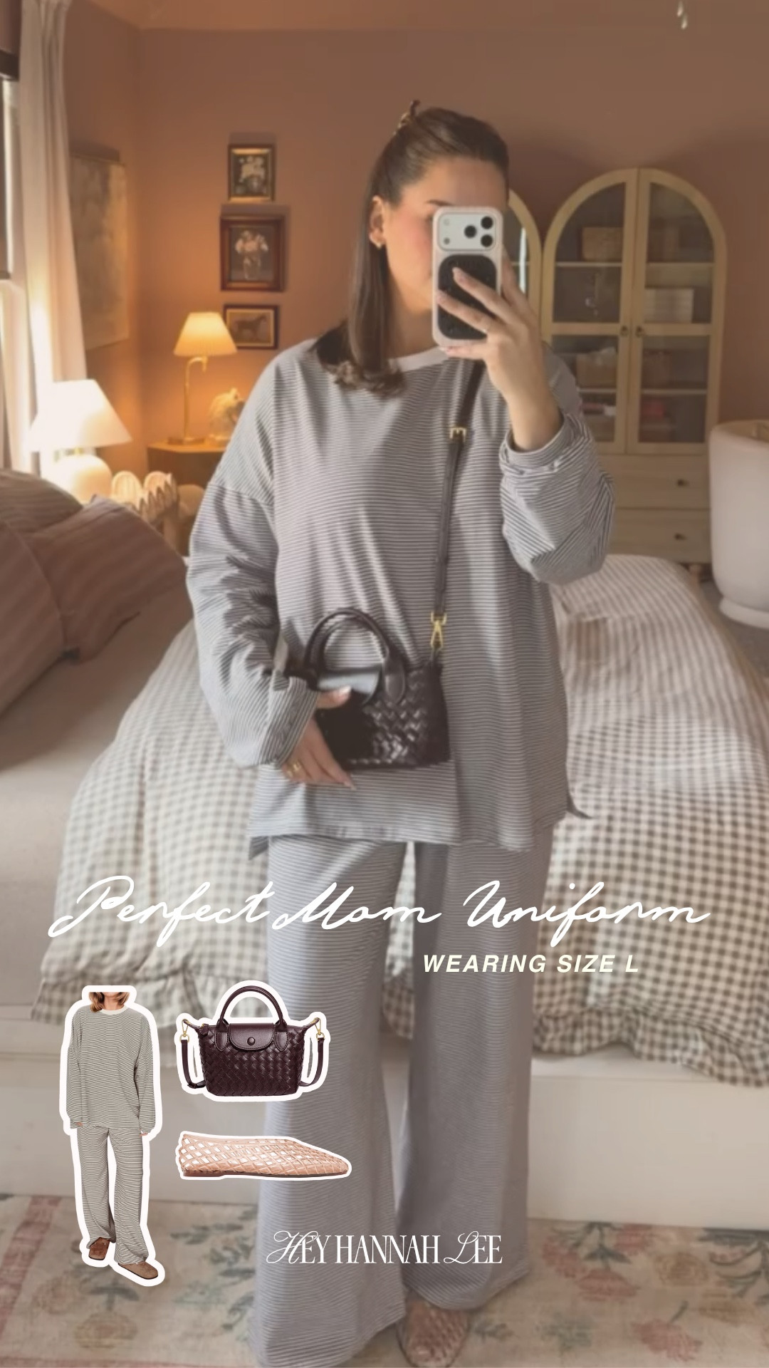 The perfect mom uniform! I’m wearing a size L but could have used a M 🤎 loungewear, matching set, jelly flats, purse, fashion, mom style

#LTKmomlife #LTKootd #LTKgrwm