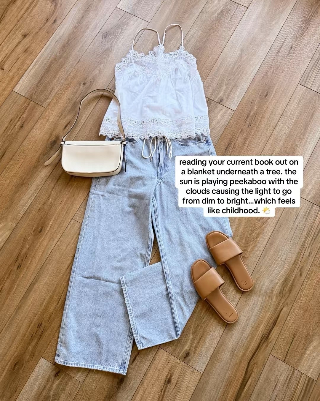 casual everyday outfits. wide leg denim. wide leg jeans. white cotton cami. spring outfits. summer outfits. 

#LTKSaleAlert #LTKootd #LTKSeasonal