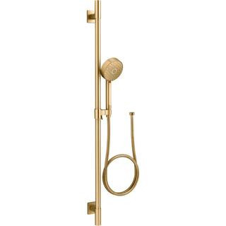 KOHLER Awaken G110 1.75 GPM Premium Slide Bar Kit in Vibrant Brushed Moderne Brass 99898-G-2MB - ... | The Home Depot
