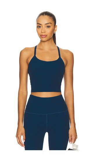 Beyond Yoga Spacedye Slim Racerback Cropped Tank Top in Blue. - size S | Revolve Clothing (Global)