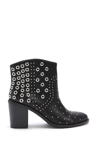 Studded Faux Leather Ankle Boots | Forever 21 (US)