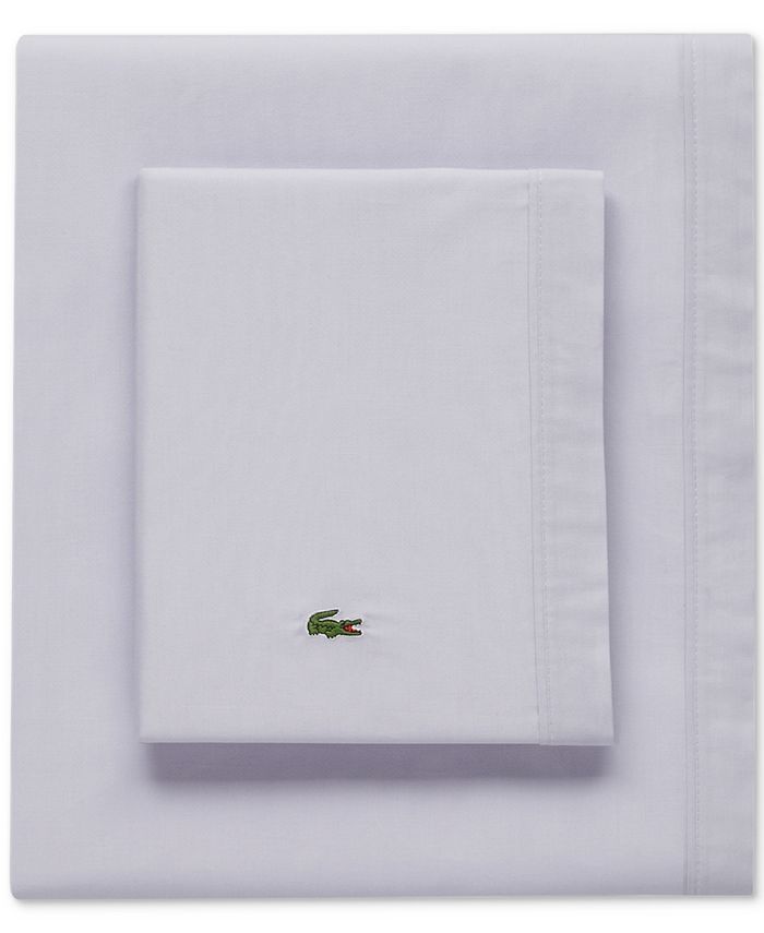 Lacoste Home Lacoste Solid Cotton Percale Queen Sheet Set & Reviews - Sheets & Pillowcases - Bed ... | Macys (US)