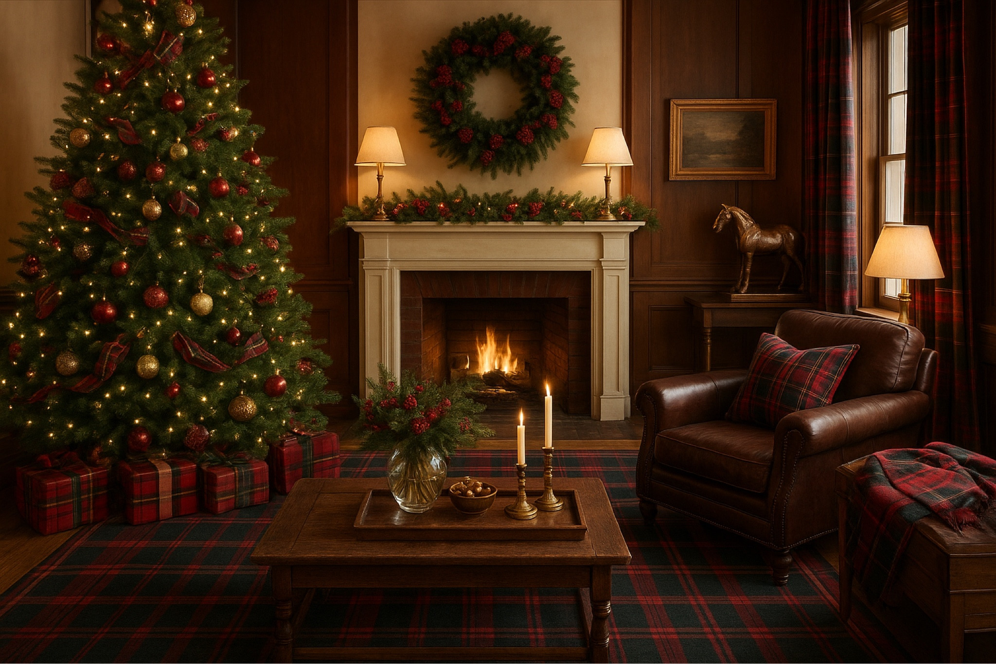 Ralph Lauren inspired Christmas home