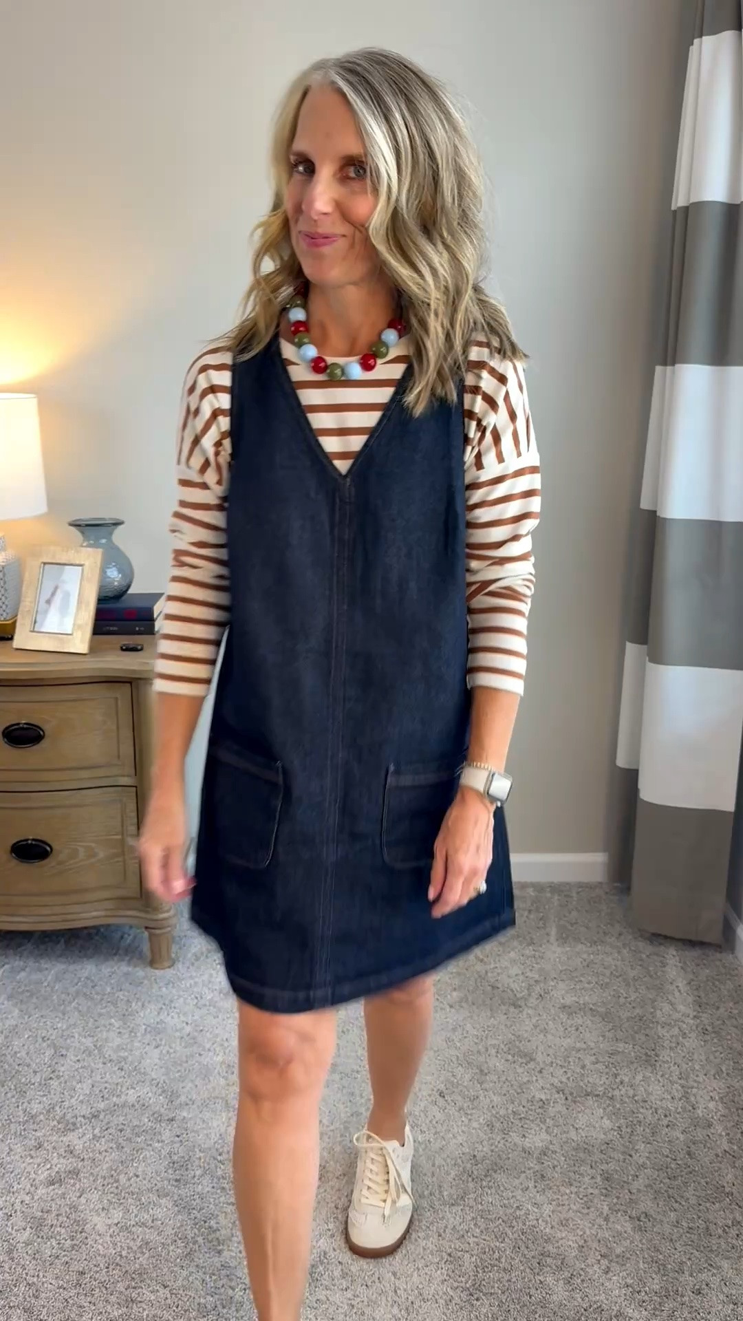There are so many ways to style this jumper/dress and I’ve barely scratched the surface. Wearing XS in it and the striped tee 
@jjill

#LTKdayinmylife #LTKgrwm #LTKOver40