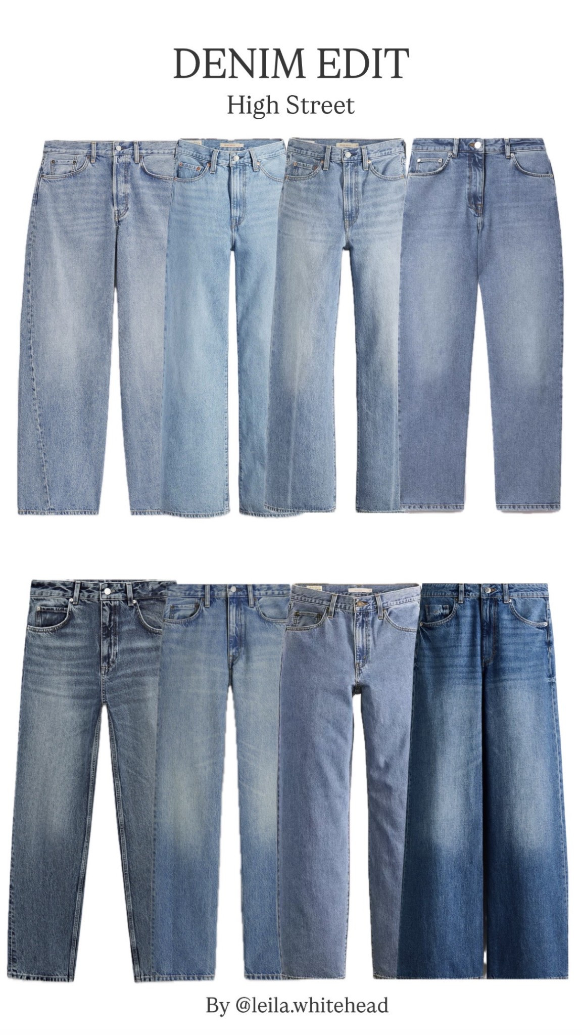 Rounding up my favourite High Street denim picks here - straight leg, wider leg and boyfriend - simply because I feel they are the most universally flattering fits 💙

#LTKuk #LTKeurope #LTKdenim