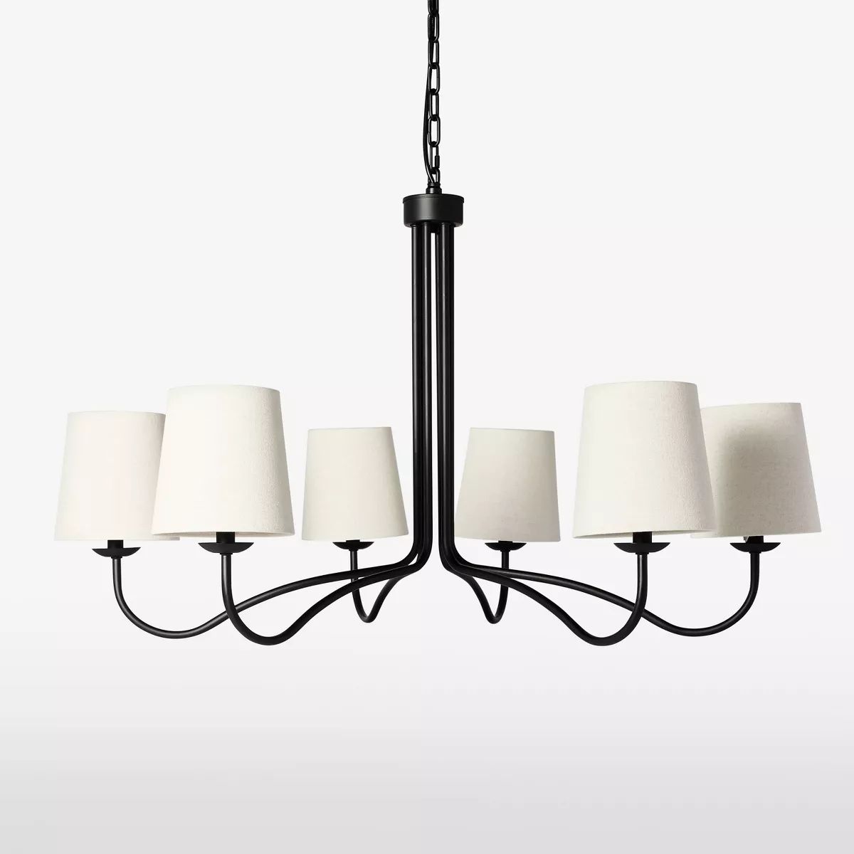 6-Arm Candelabra Chandelier Ceiling Light Black Finish - Hearth & Hand™ with Magnolia | Target
