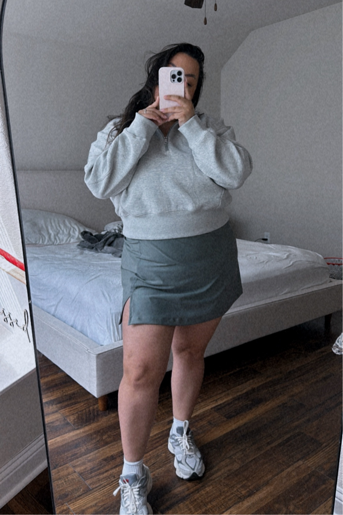 Abercrombie YPB SculptLUX Mini Dress in olive green with YPB Half-Zip jacket! Both on sale for $64!!

Wearing XL in both 

#LTKSeasonal #LTKsalealert #LTKplussize