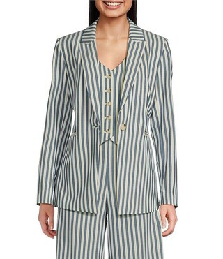 Alex Marie Liza Peak Lapel Stripe Blazer | Dillard's | Dillard's