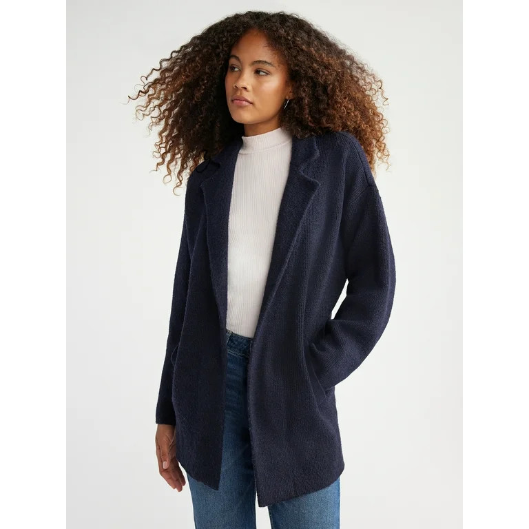 Free Assembly Women's Cocoon Cardigan Sweater, Midweight, Sizes XS-XXXL | Walmart (US)