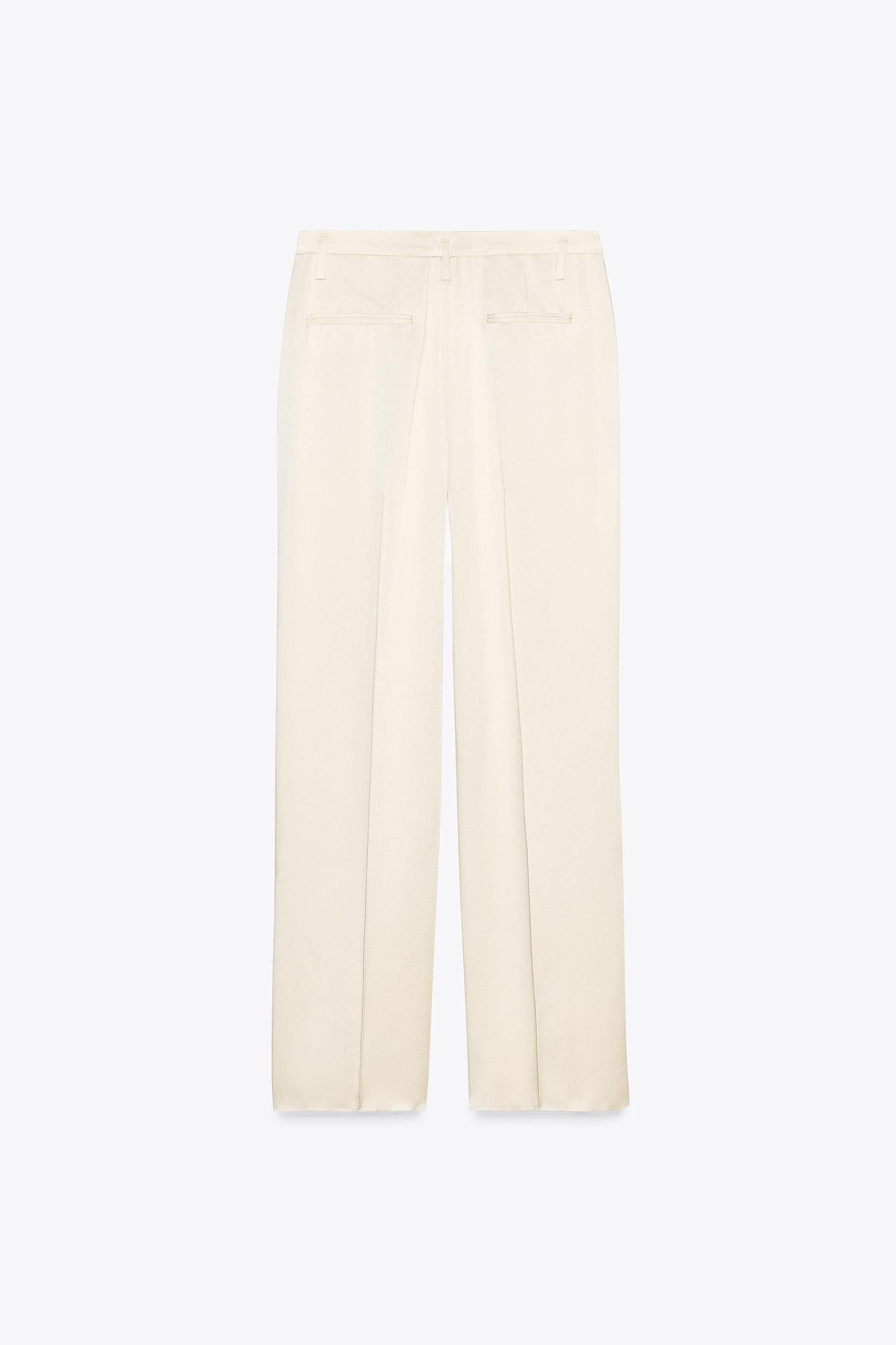 SATINHOSE MIT SCHLITZEN ZW COLLECTION | Zara US