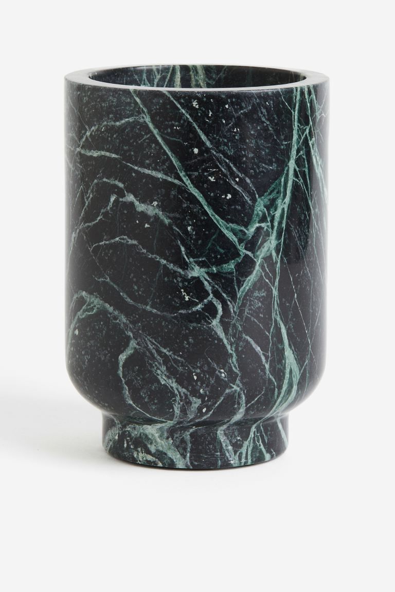 Marble Wine Chiller Bucket - Dark green - Home All | H&M US | H&M (US + CA)