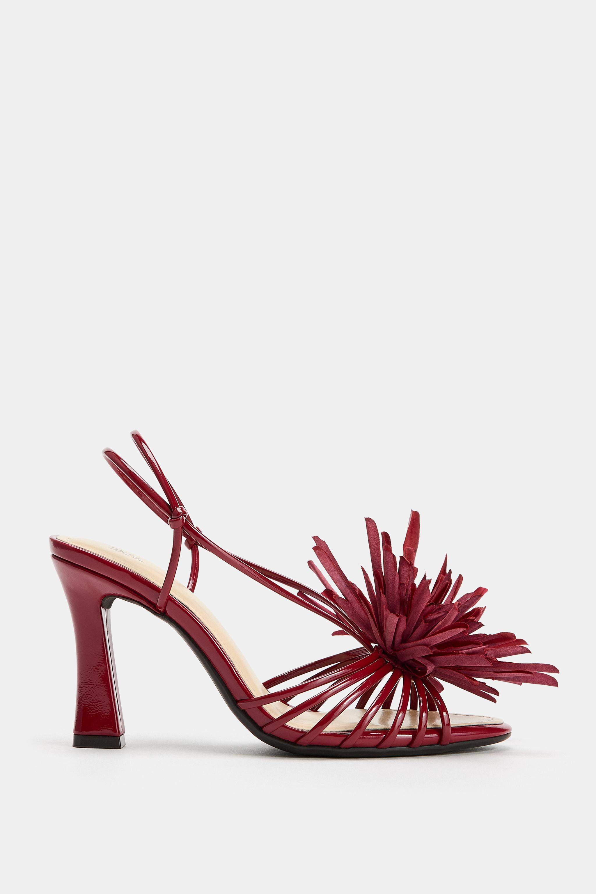FLOWER HEELED SANDALS | Zara US