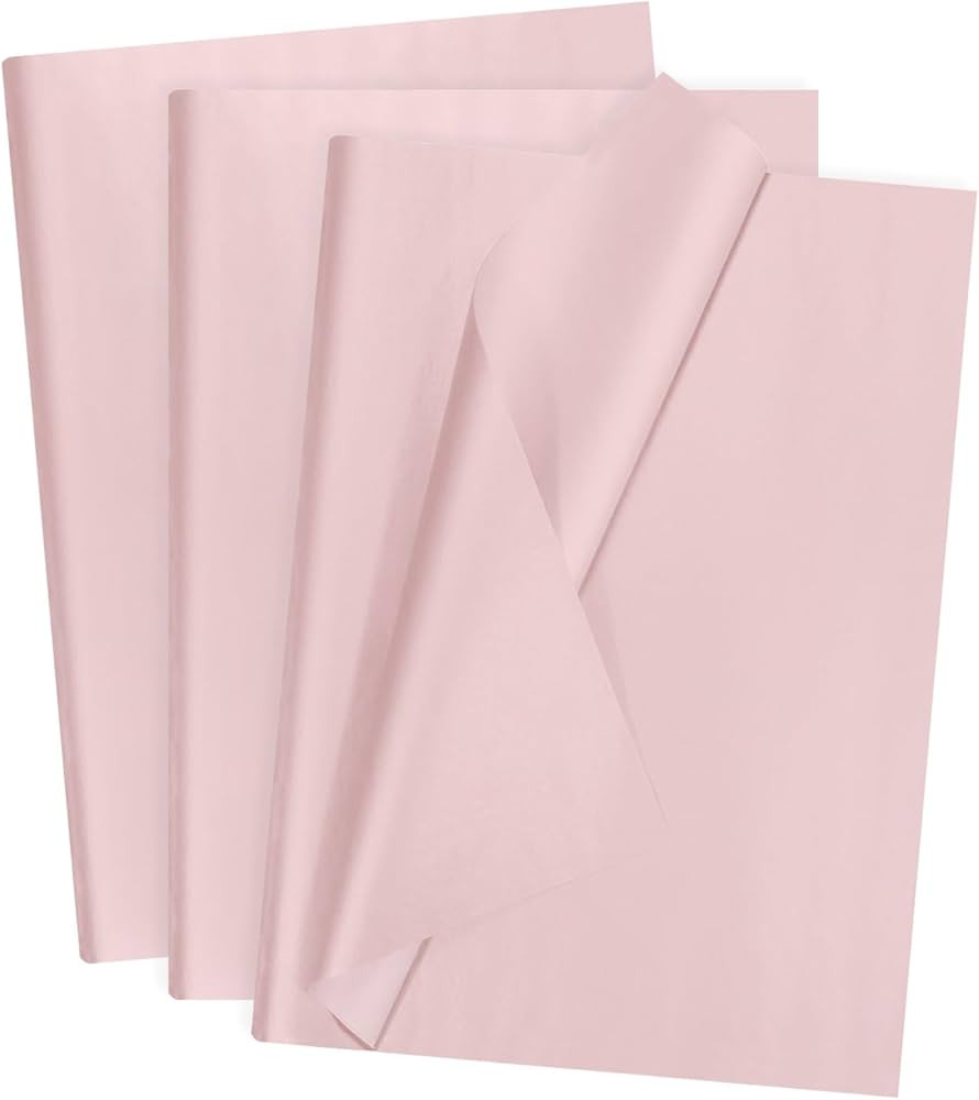 MECCANIXITY 60 Sheets Pink Waterproof Tissue Paper 20x28 Inch Tissue Gift Wrapping Paper for Flor... | Amazon (US)