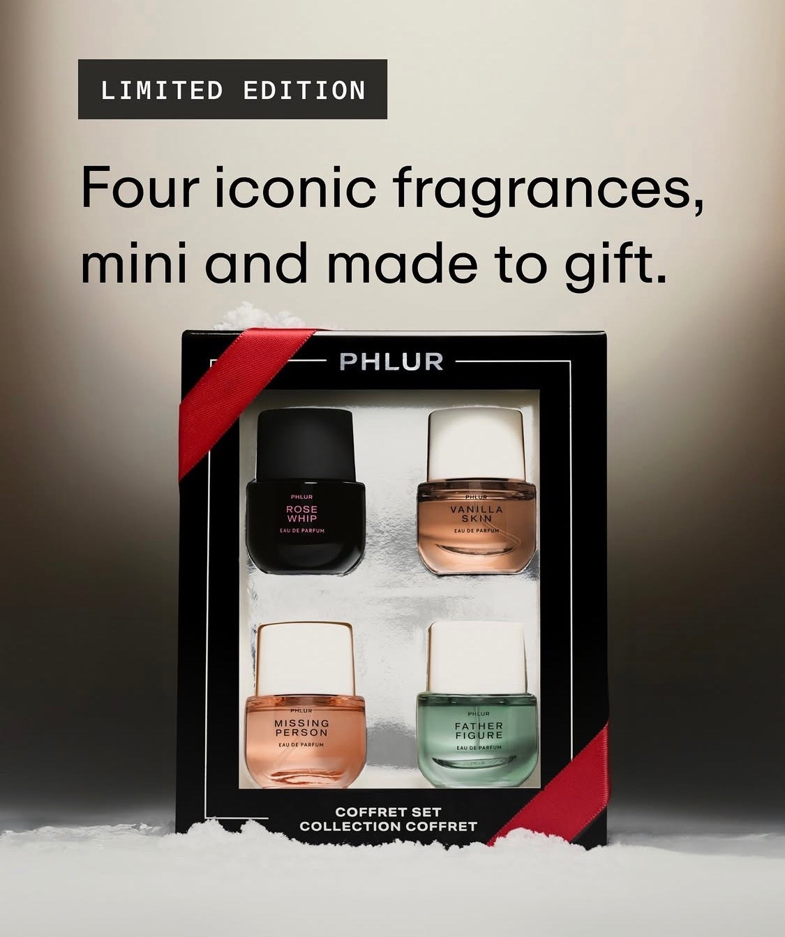 Phlur Coffret Mini Set: 
Rose Whip, Vanilla Skin, 
Missing Person, Father Figure. Luxe layering gift $59 #phlur


#LTKSaleAlert #LTKBeauty #LTKValentine