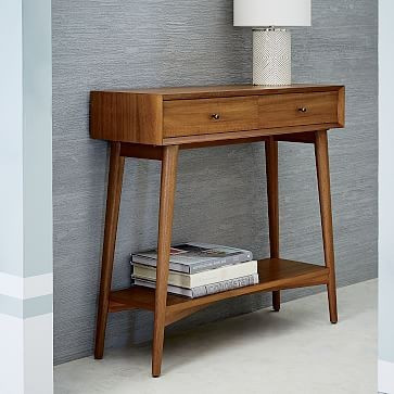 Mid-Century Mini Console - Acorn | West Elm (US)
