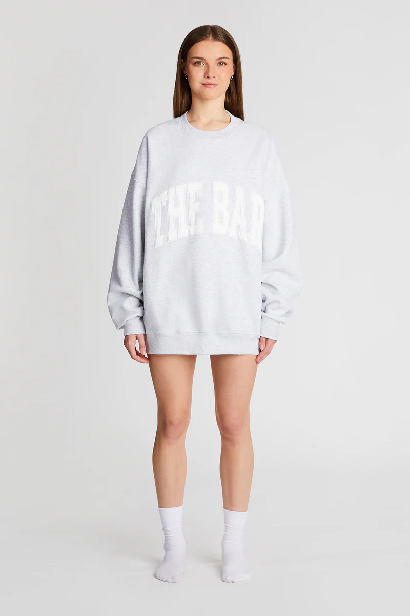 VARSITY SWEATSHIRT LT HEATHER GREY | The Bar