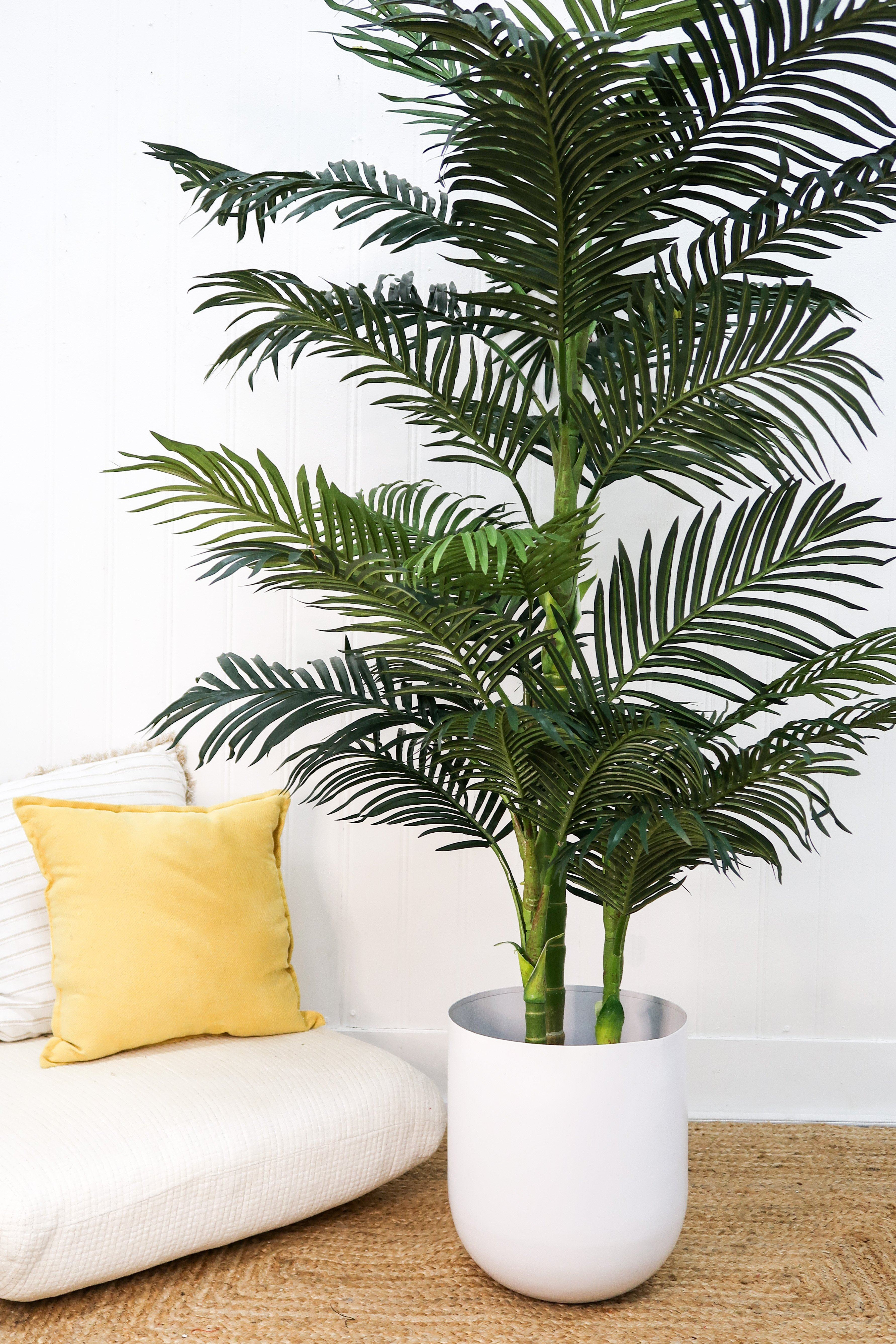 6.5' Golden Cane Artificial Palm Tree | Nearly Natural | Nearly Natural