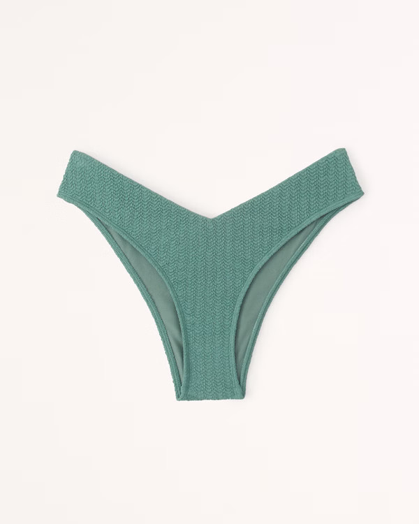 Women's Tall-Side High-Leg Cheeky Bottoms | Women's Swimwear | Abercrombie.com | Abercrombie & Fitch (US)