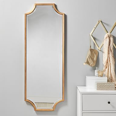 Scallop Leaf Full Length Mirror | Pottery Barn Teen | Pottery Barn Teen