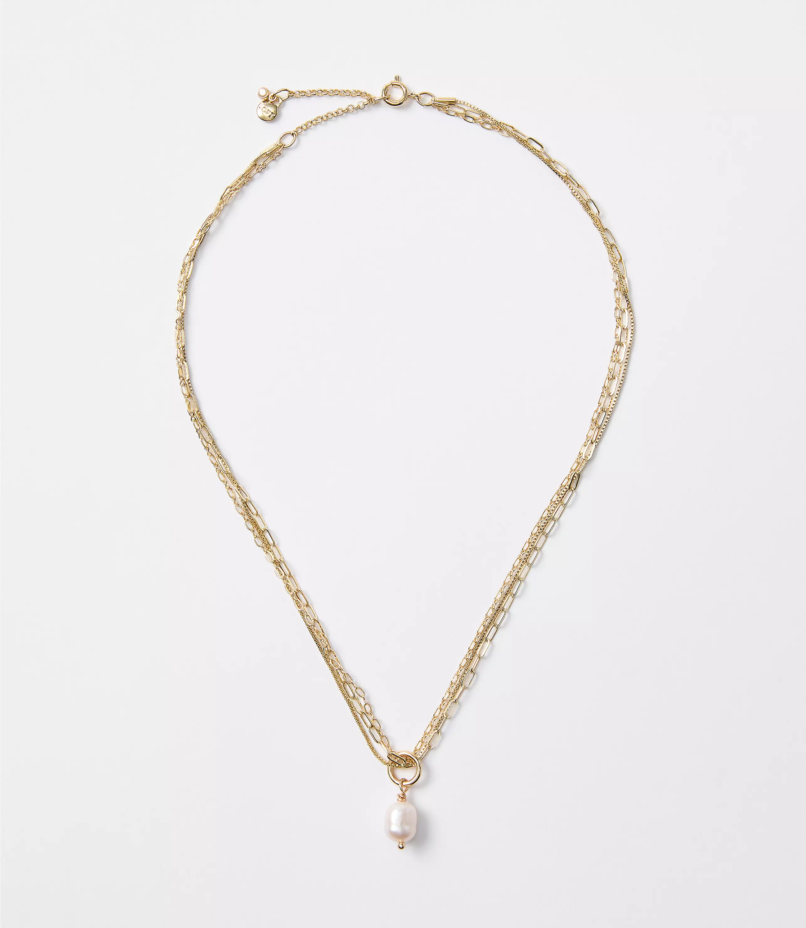 Pearlized Layered Necklace | LOFT