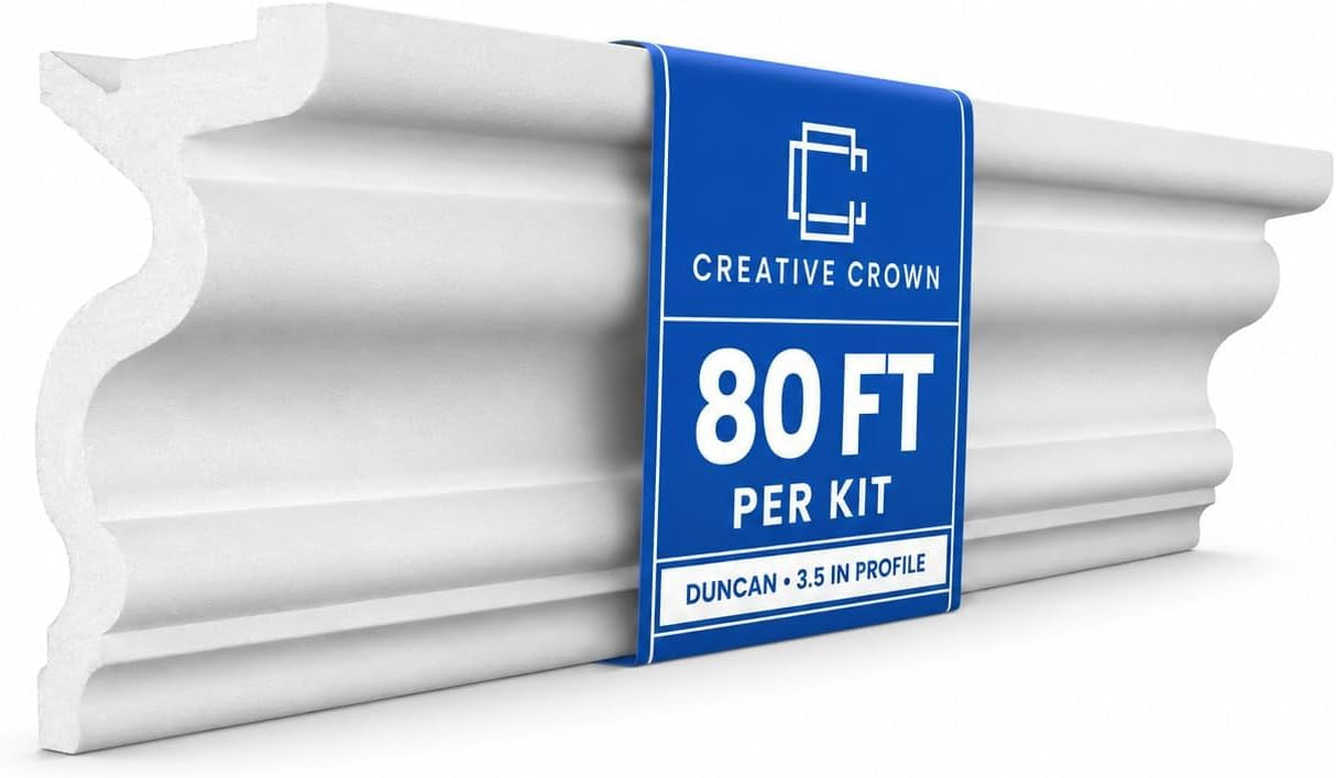 Creative Crown Duncan LED Foam Molding Kit, 80 Ft 3.5in, Precut Corners | Amazon (US)