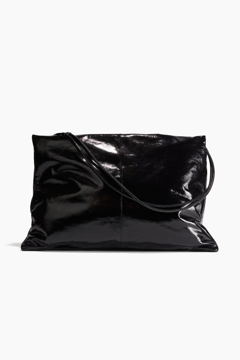 H & M - Padded leather crossbody bag - Black | H&M (UK, MY, IN, SG, PH, TW, HK)